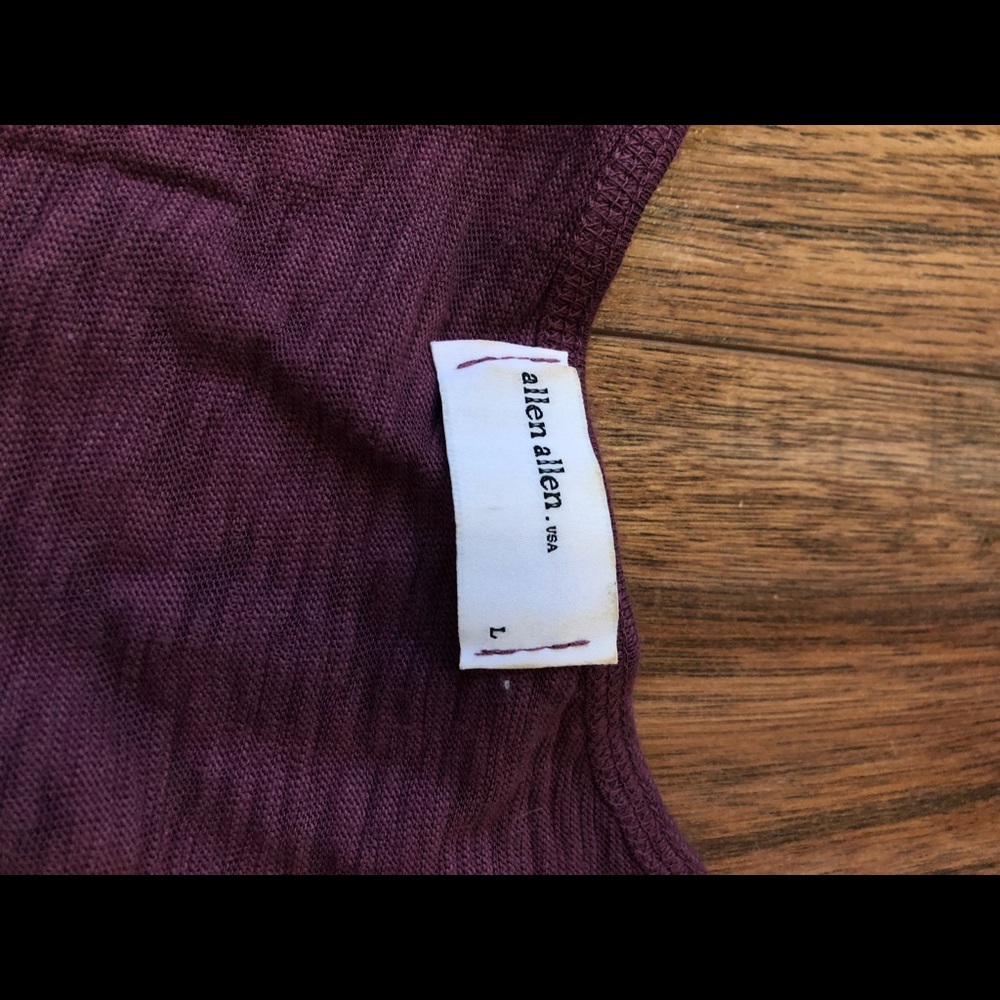 Allen Allen purple over sized shirt